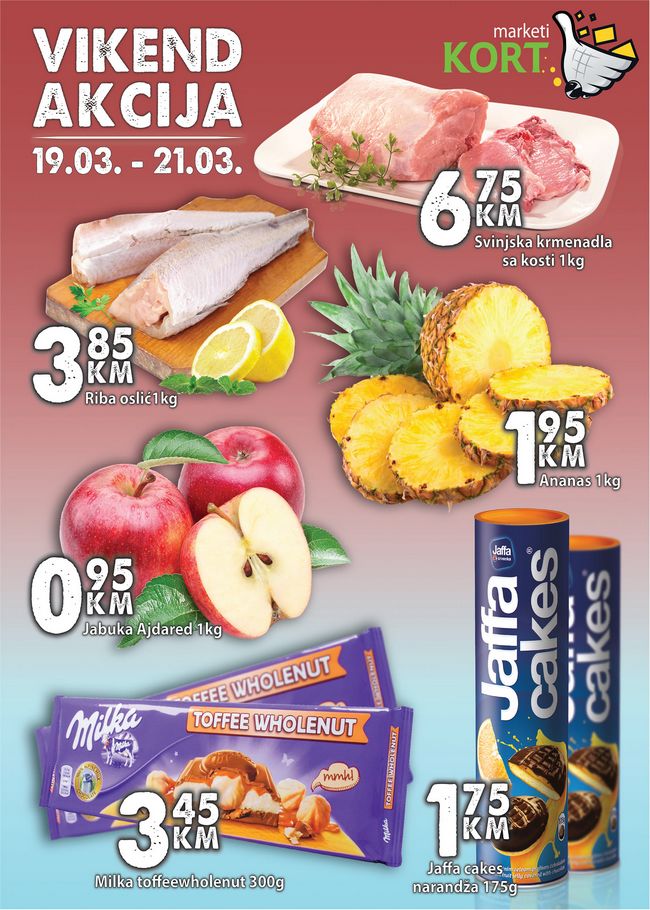 Kort marketi: Vikend akcija od 19. do 21.03.2021.
