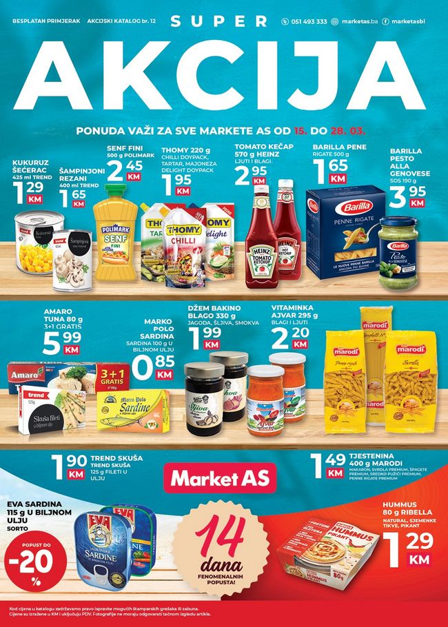 Market AS: Akcijski katalog od 15. do 28.03.2021.
