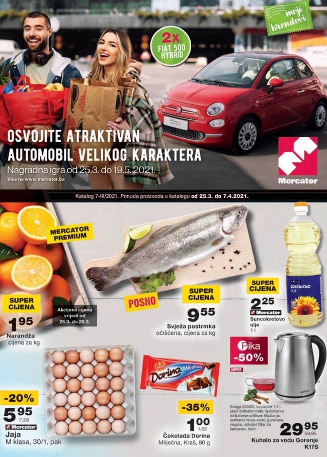 Mercator: Akcijski katalog od 25.03. do 07.04.2021.