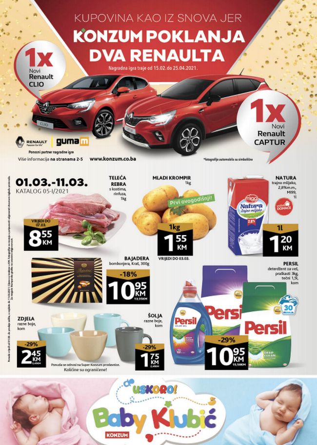 Konzum: Akcijski katalog od 01. do 11.03.2021.