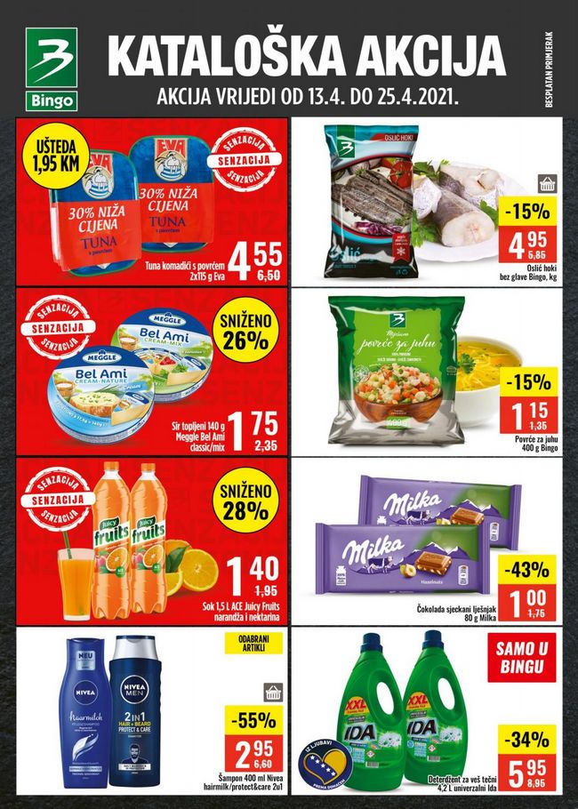 Bingo: Akcijski katalog od 13. do 25.04.2021.