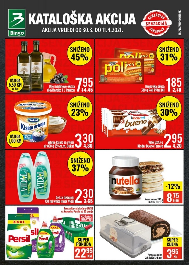 Bingo: Kataloška akcija od 30.03. do 11.04.2021.