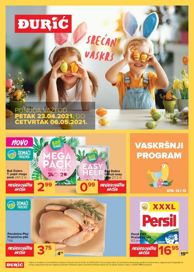 Đurić MBB: Akcijski katalog od 23.04. do 06.05.2021.