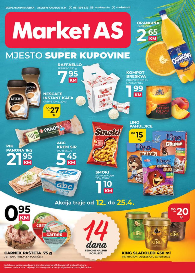 Market AS: Akcijski katalog od 12. do 25.04.2021.