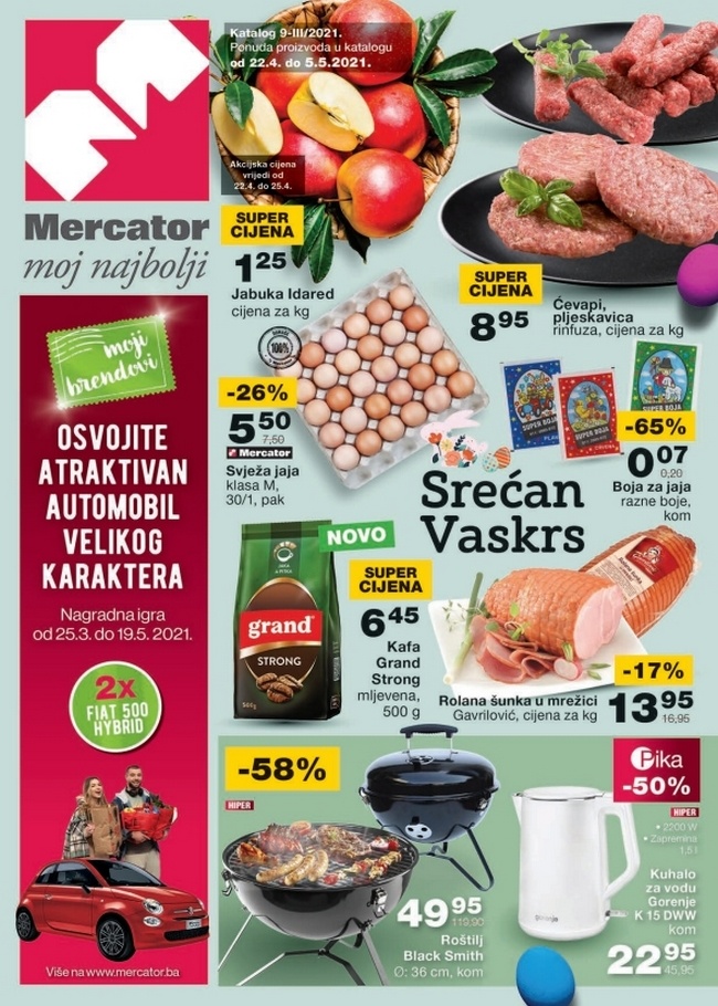 Mercator: Akcijski katalog od 22.04. do 05.05.2021.