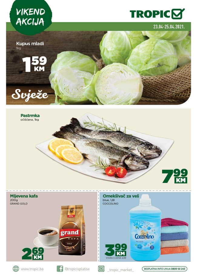 tropic_230421 Tropic: Vikend akcija od 23. do 25.04.2021.