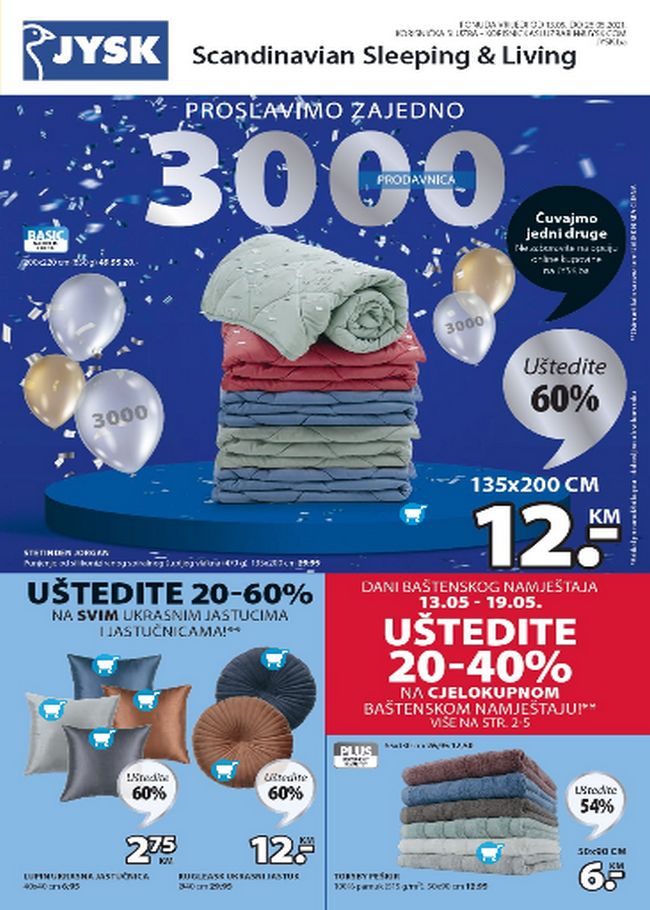 Jysk: Akcijski katalog od 13. do 25.05.2021.
