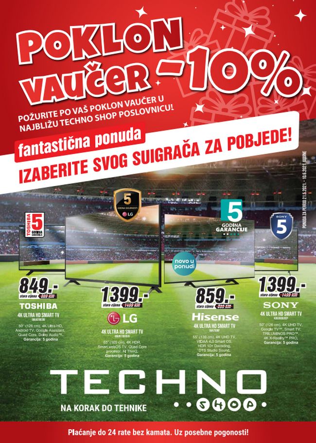 Techno Shop: Akcijski katalog od 21.05. do 10.06.2021.