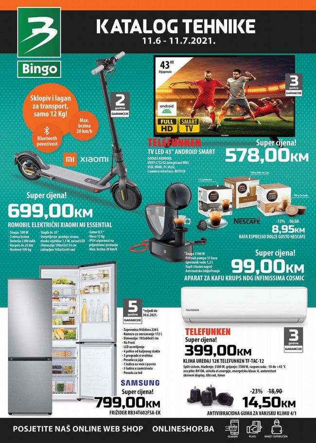 Bingo: Katalog tehnike od 11.06. do 11.07.2021.