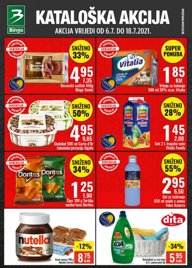 Bingo: Akcijski katalog od 06. do 18.07.2021.
