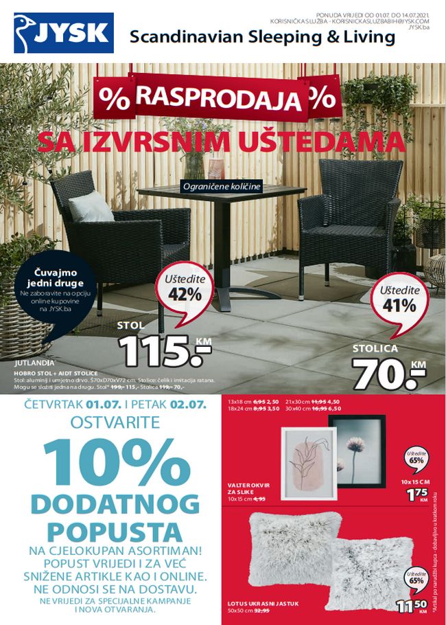 Jysk: Akcijski katalog od 01. do 14.07.2021.