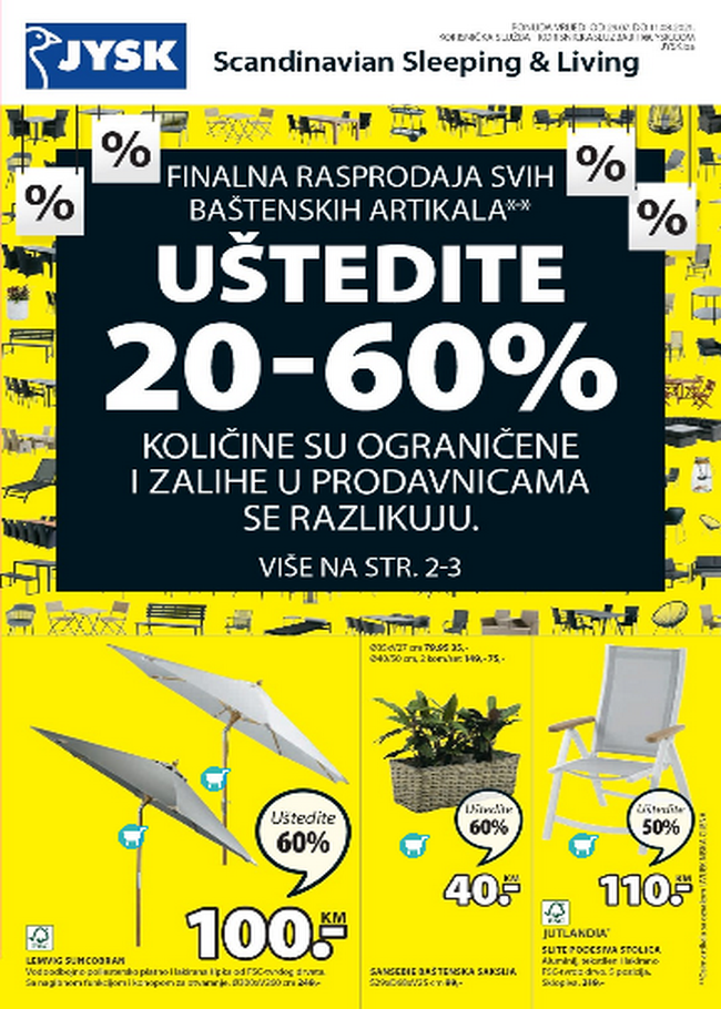 Jysk: Akcijski katalog od 29.07. do 11.08.2021.