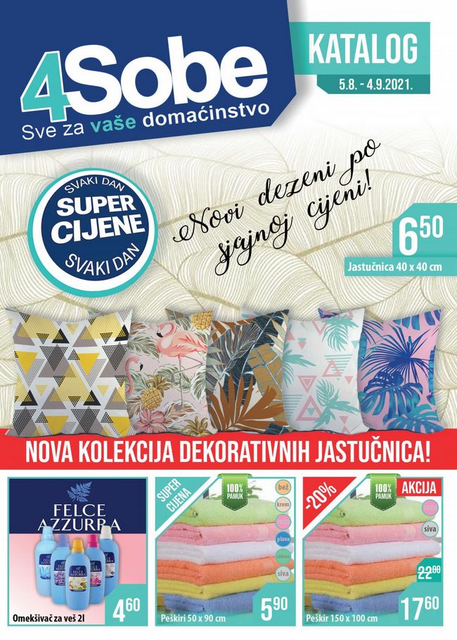 4 Sobe: Akcijski katalog od 05.08. do 04.09.2021.