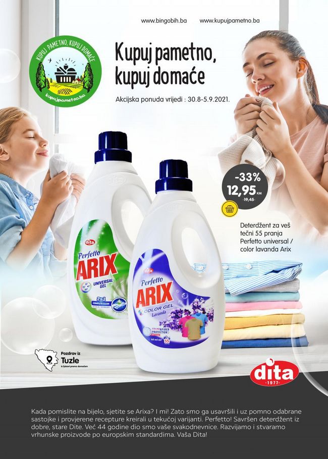 Bingo: Kupuj pametno, kupuj domaće! od 30.08. do 05.09.2021.