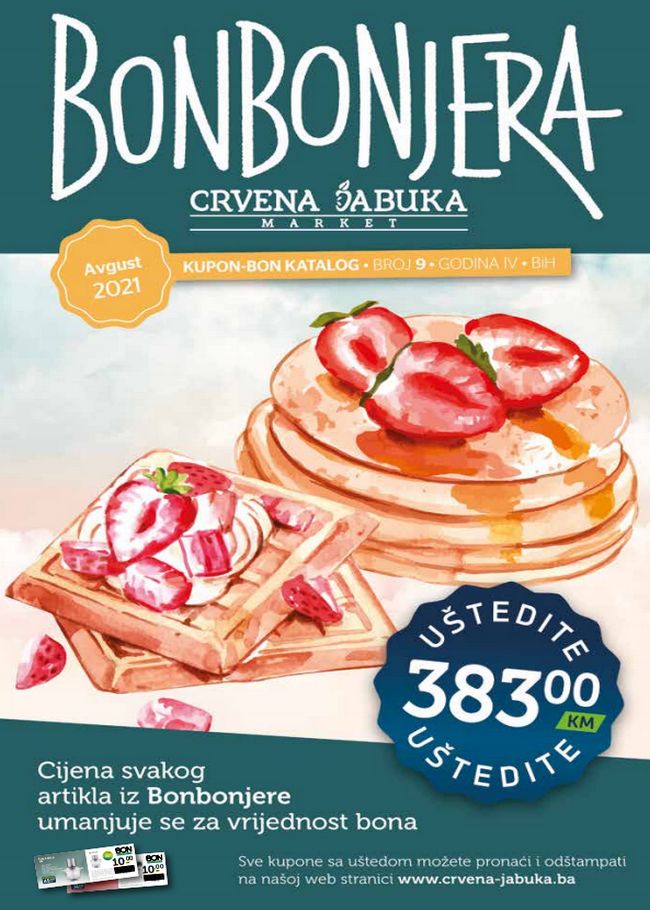 CJ-bon-010821 Crvena jabuka: Bonbonjera od 01. do 31.08.2021.
