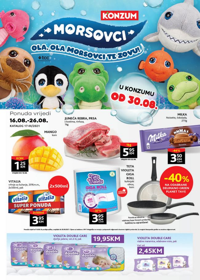 Konzum-160821 Konzum: Akcijski katalog od 16. do 26.08.2021.