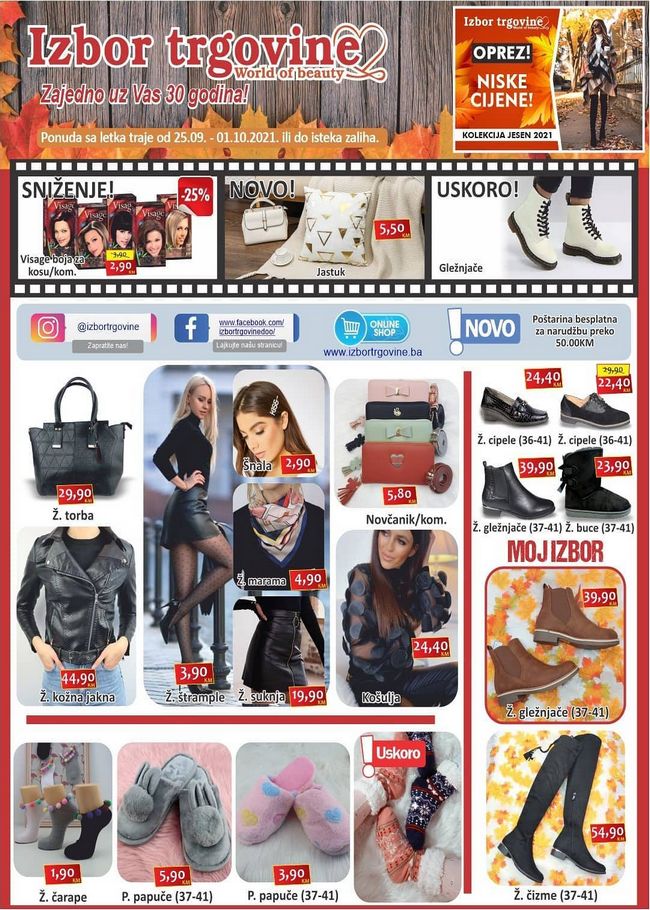 Izbor trgovine: Akcijski katalog od 25.09. do 01.102021.