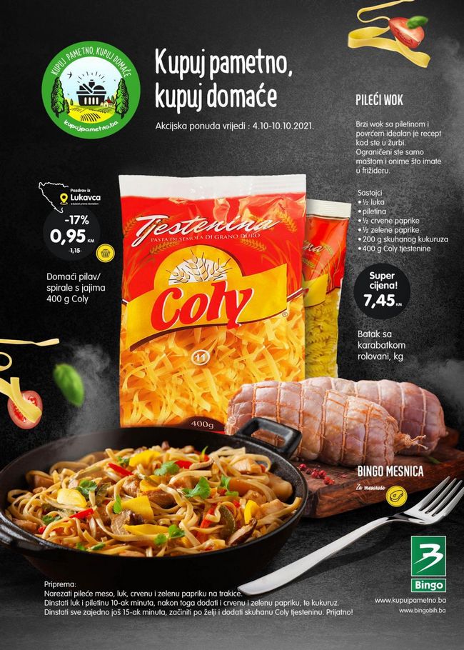 Bingo: Kupuj pametno, kupuj domaće od 04. do 10.10.2021.
