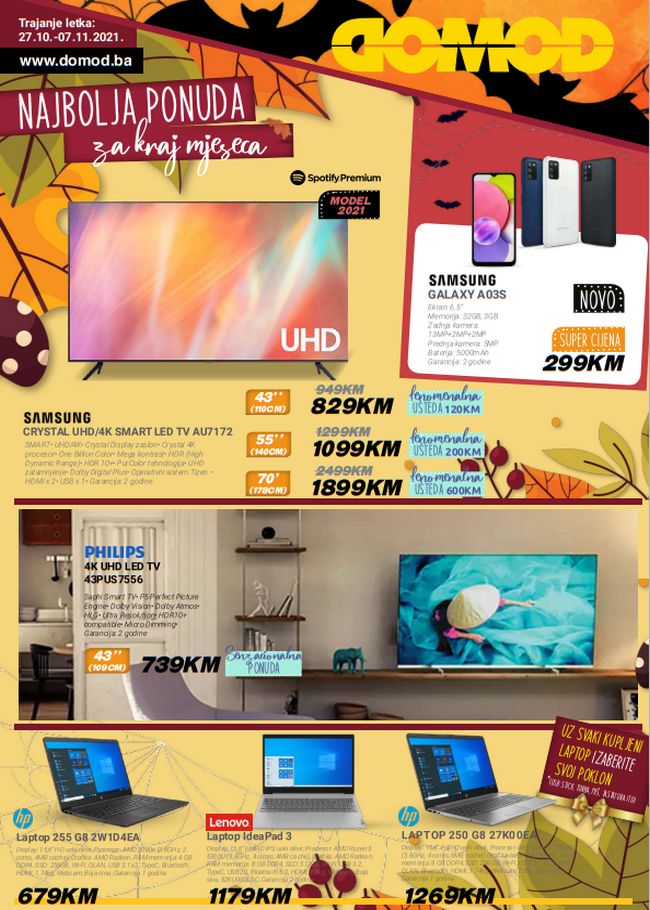 Domod: akcijski katalog od 27.10. do 07.11.2021.