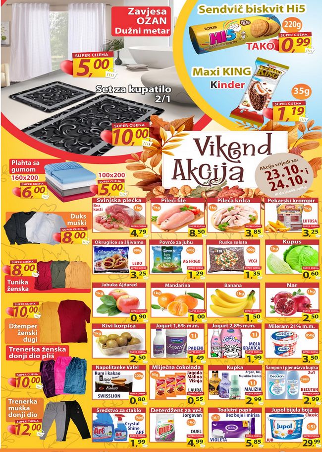 Fortuna-231021m Fortuna marketi: Vikend akcija od 23. do 24.10.2021.