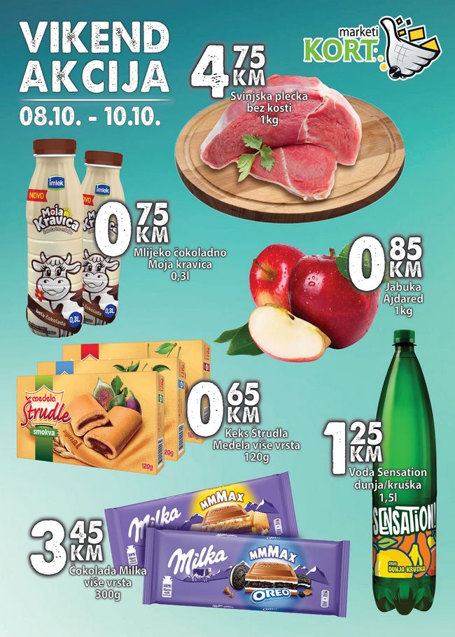 Kort-081021-01 Kort marketi: Vikend akcija od 08. do 10.10.2021.