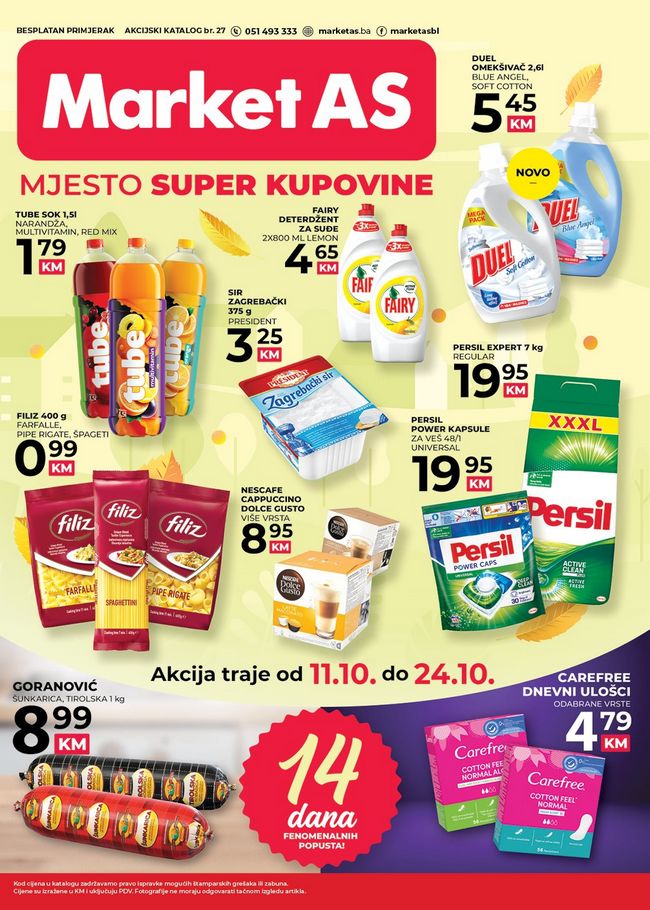 Market AS: Akcijski katalog od 11. do 24.10.2021.