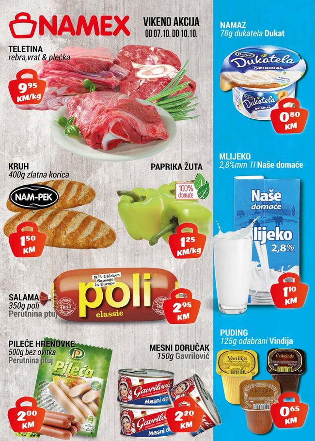 Namex: Vikend akcija od 07. do 10.10.2021.