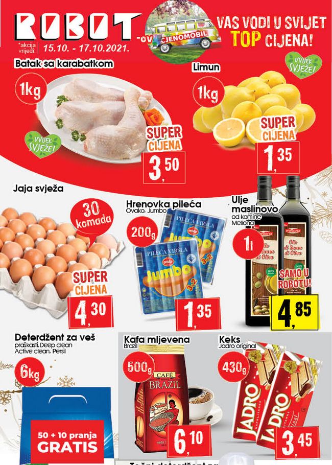Robot: Vikend akcija od 15. do 17.10.2021.