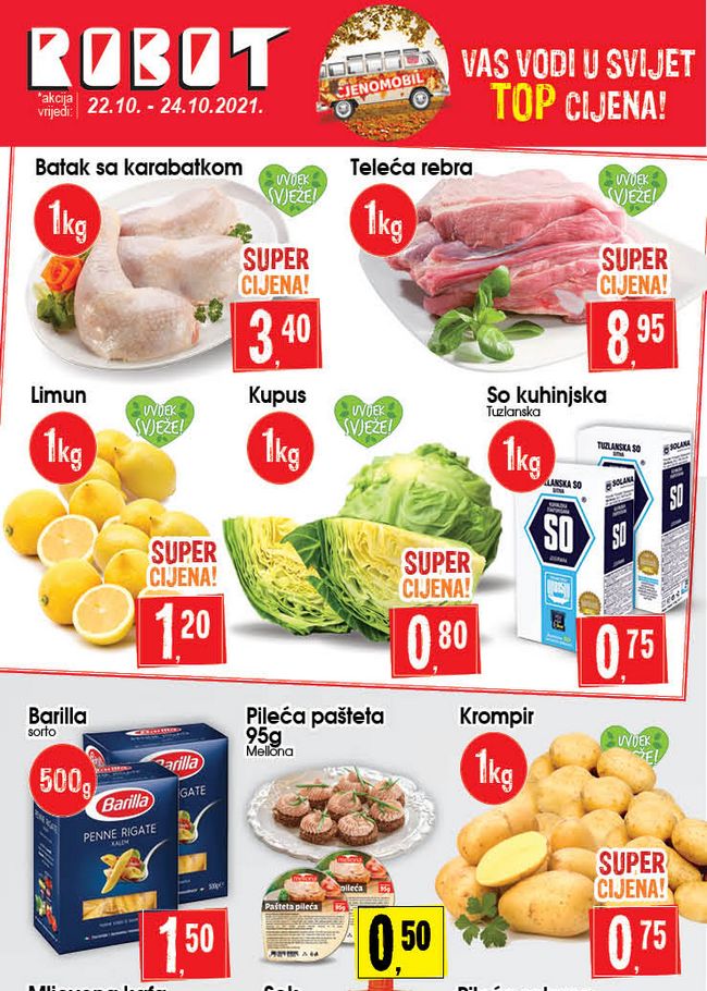 Robot: Vikend akcija od 22. do 24.10.2021.