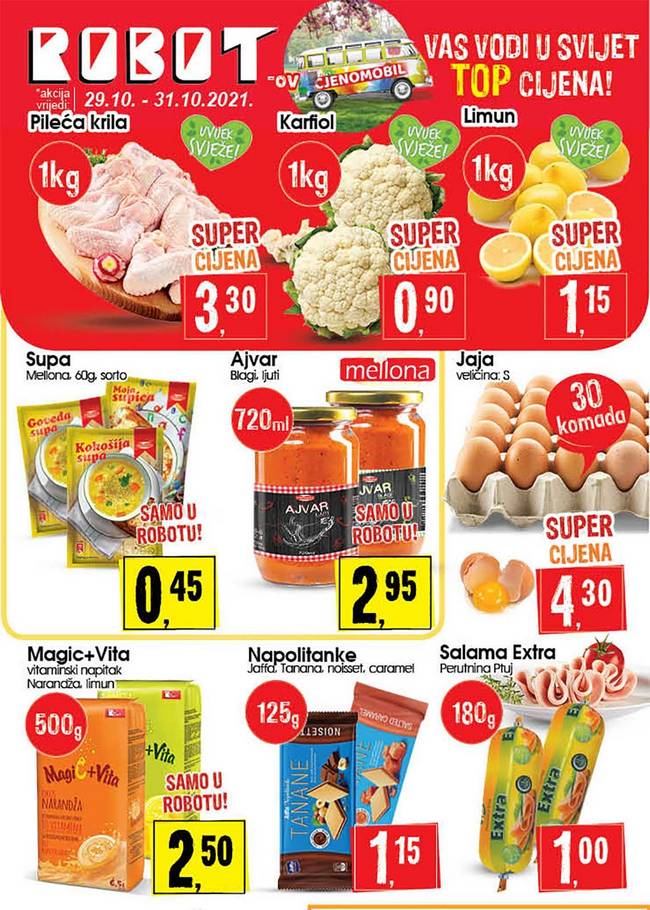 Robot: Vikend akcija od 29. do 31.10.2021.