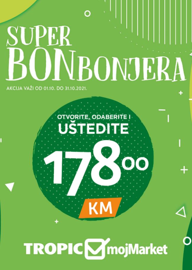 Tropic-01102021 Tropic/Moj Market: Super bonbonjera od 01. do 31.10.2021.