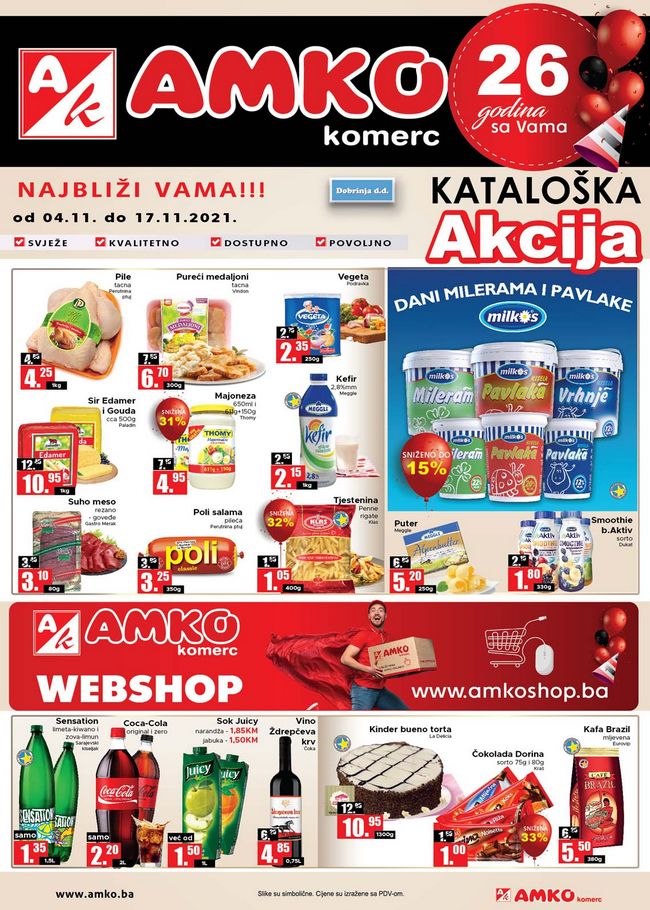 Amko komerc: Akcijski katalog od 04. do 17.11.2021.