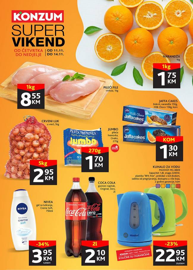 Konzum-111121 Konzum: Vikend akcija od 11. do 14.11.2021.