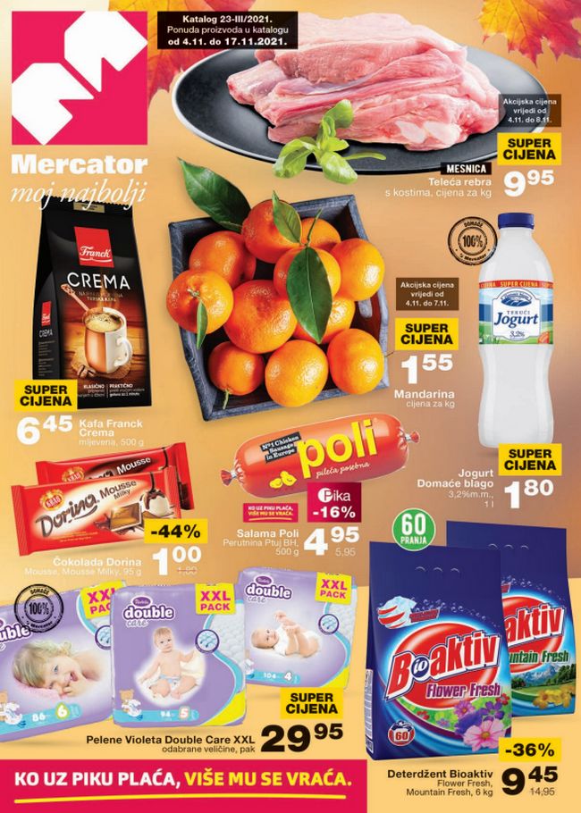 Mercator: Akcijski katalog od 04. do 17.11.2021.