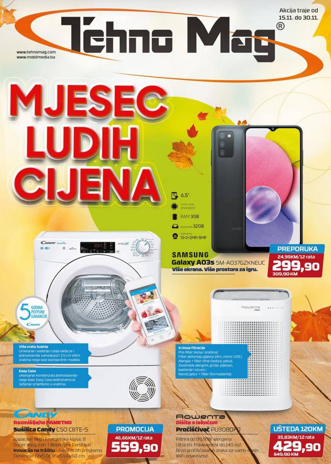 Tehno Mag: Akcijski katalog od 15. do 30.11.2021.
