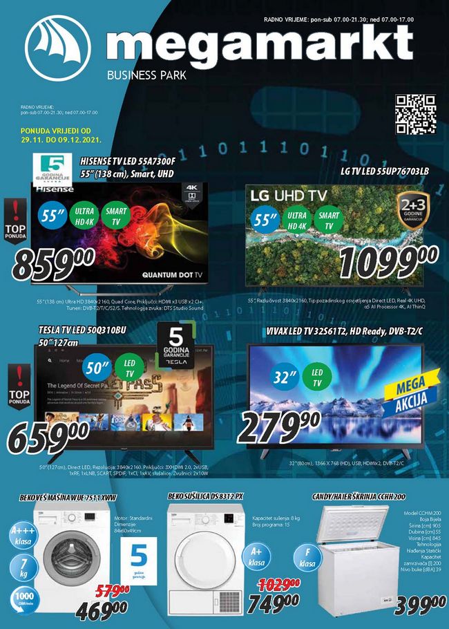 Megamarkt: Akcijski katalog od 29.11. do 09.12.2021.