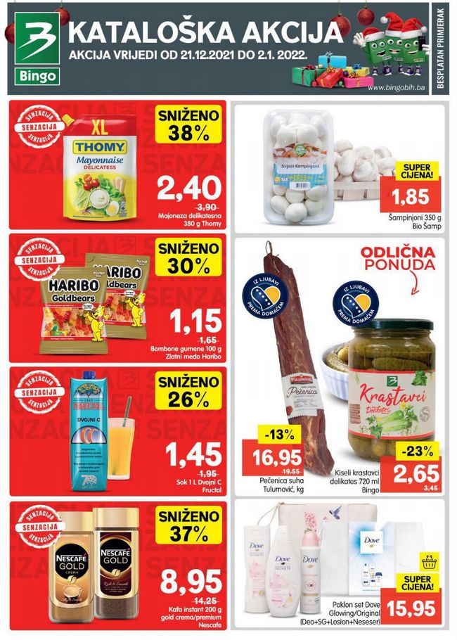 Bingo: Akcijski katalog za RS od 21.12.2021. do 02.01.2022.