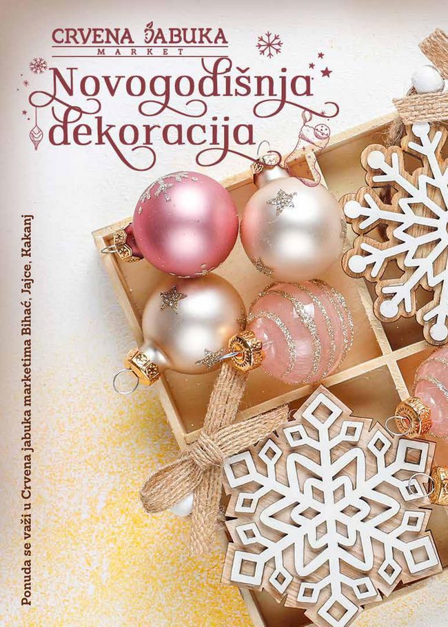 Crvena jabuka: Novogodišnja dekoracija do 31.12.2021.