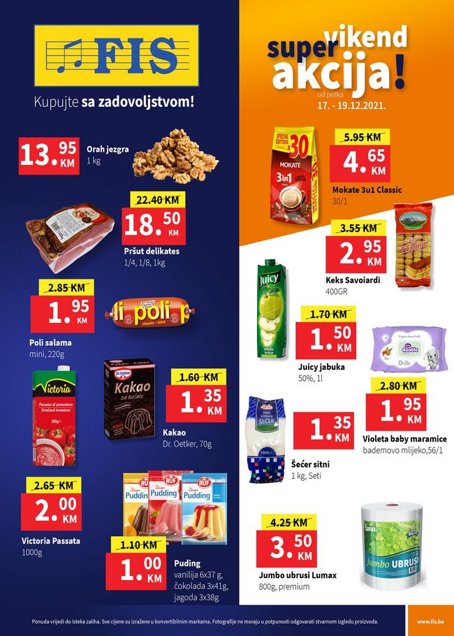 FIS: Vikend akcija od 17. do 19.12.2021.