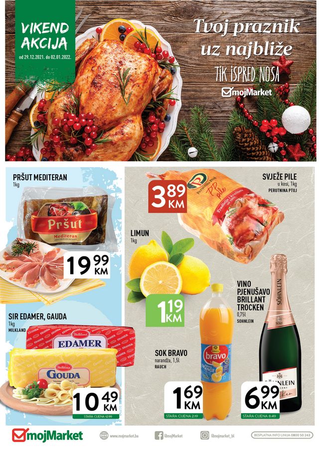 Moj Market: Vikend akcija od 29.12.2021. do 02.01.2022.