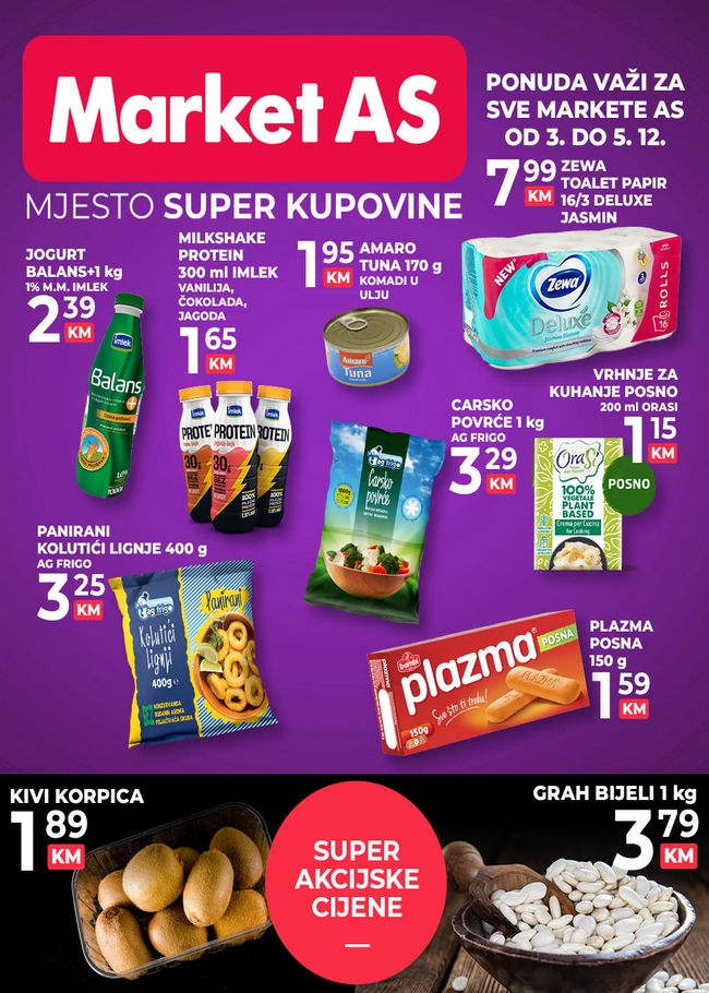 Market AS: Vikend akcija od 03. do 05.12.2021.