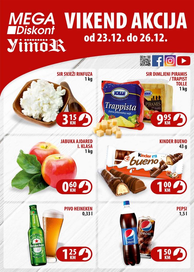 Mega diskont: Vikend akcija od 23. do 26.12.2021.