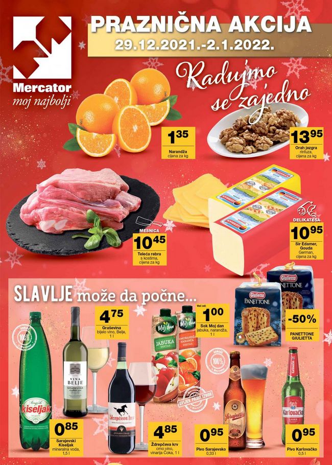 Mercator: Praznična akcija od 29.12.2021. do 02.01.2022.