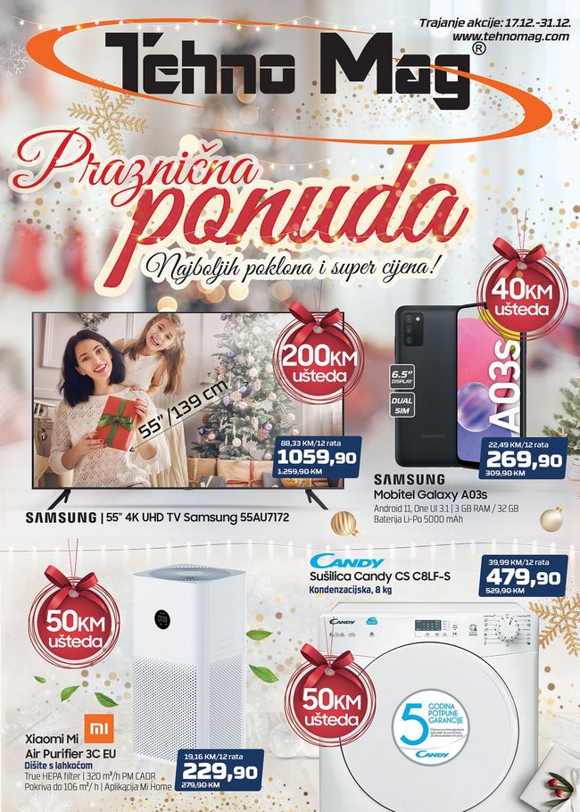 Tehnomag-17-31-12-2021-naslovna Tehno Mag: Praznična ponuda od 17. do 31.12.2021.