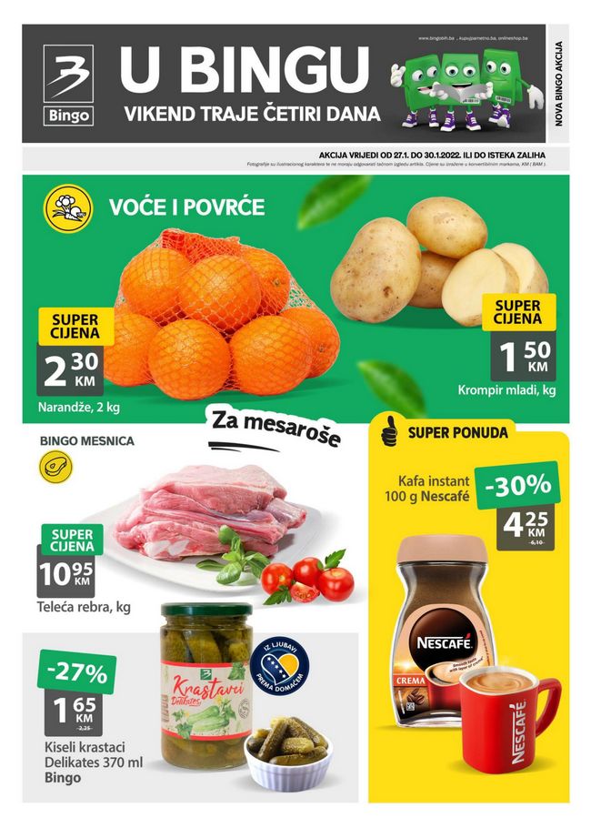 Bingo Vikend akcija za FBiH od 27. do 30.01.2022.-naslovna Bingo: Vikend akcija za FBiH od 27. do 30.01.2022.