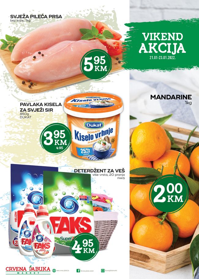CJ Vikend akcija od 21 do 23.01.2022.-naslovna Crvena jabuka: Vikend akcija od 21. do 23.01.2022.