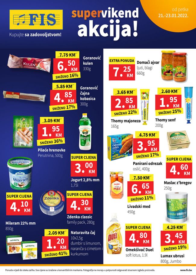 Fis Vikend akcija od 21 do 23.01.2022.-naslovna FIS: Vikend akcija od 21. do 23.01.2022.
