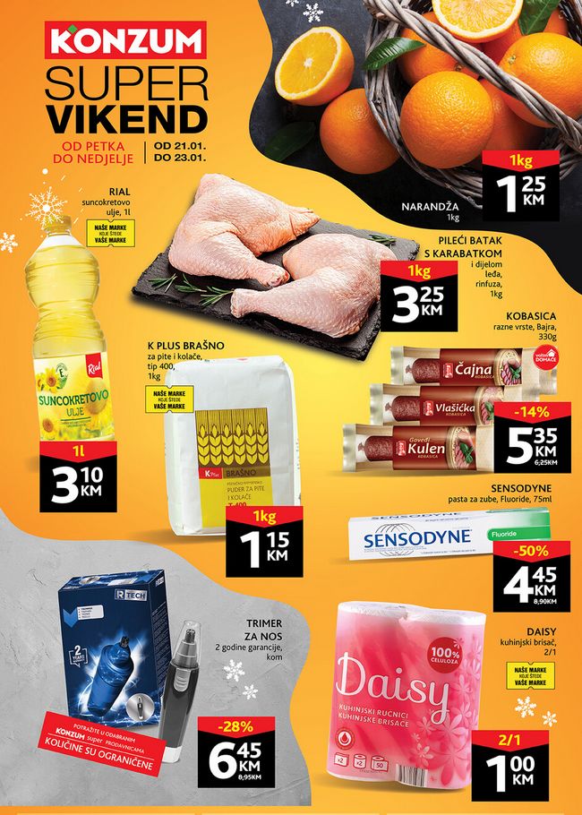 Konzum Vikend akcija od 21 do 23.01.2022.-naslovna Konzum: Vikend akcija od 21. do 23.01.2022.