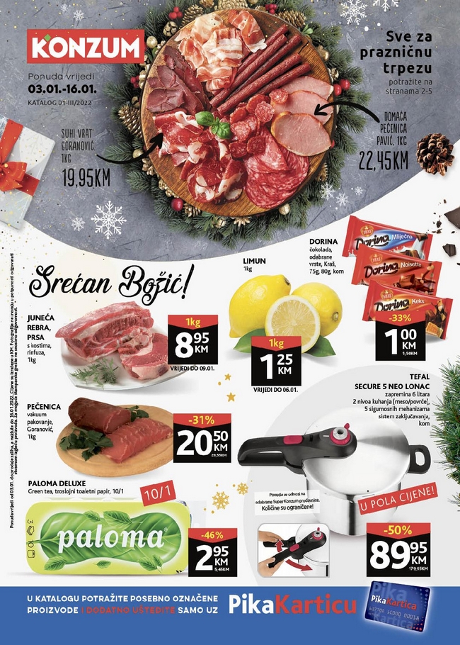 Konzum: Akcijski katalog od 03. do 16.01.2022.