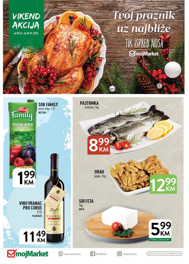 Moj Market: Vikend akcija od 05. do 09.01.2022.